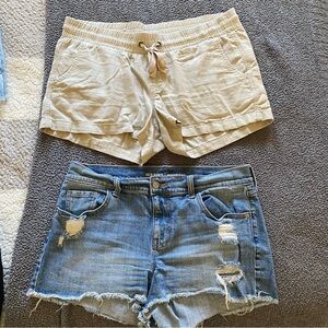 Jean and linen style shorts bundle